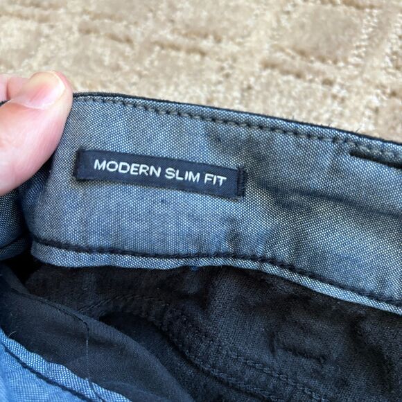 Nautica Corduroy Pants Men 36x30 Black Classic Fit Straight Leg Cabincore Casual - Picture 5 of 7